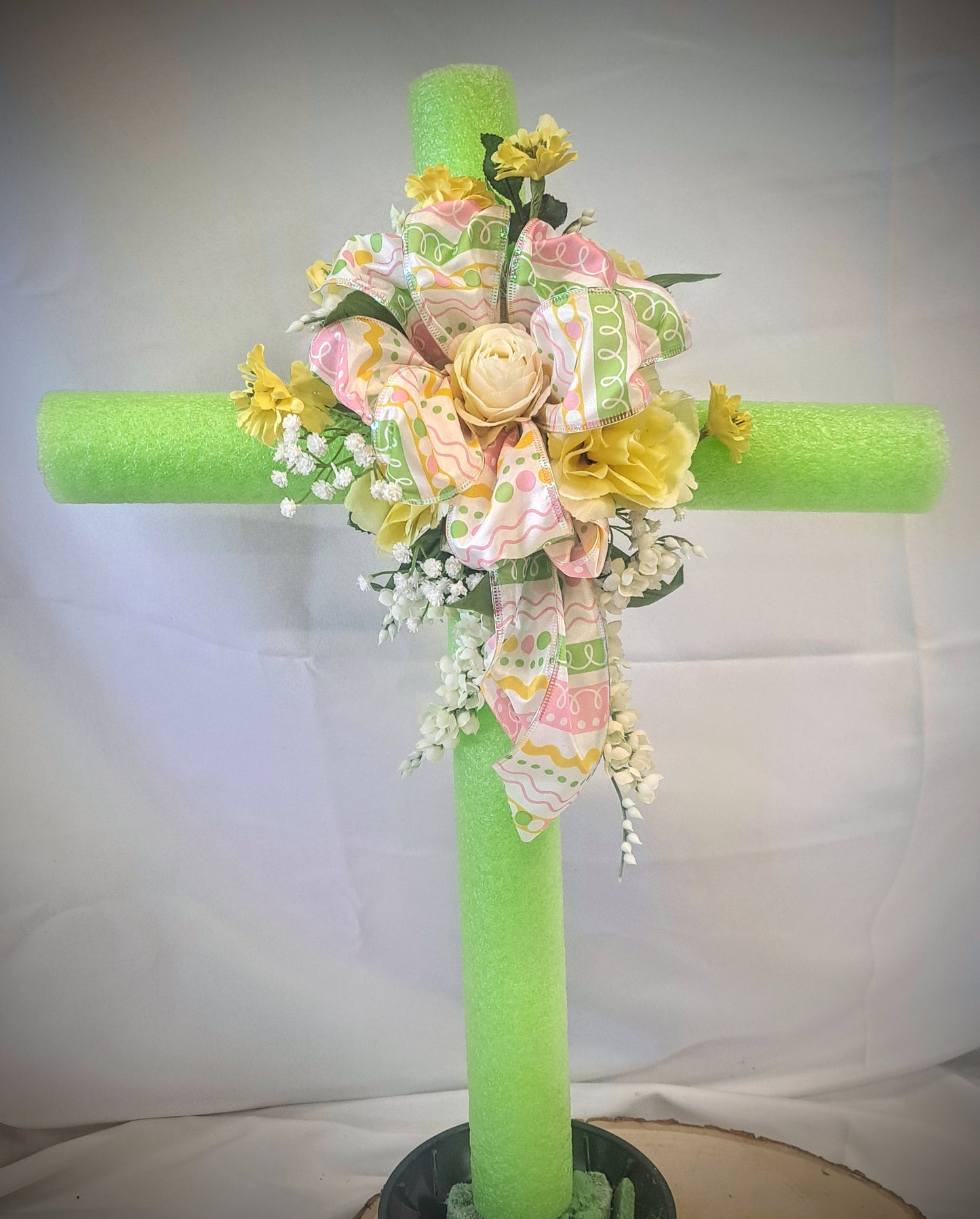 Brilliant colors hanging cross